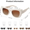 image:imageSOJOS Cat Eye Sunglasses for Women Polarized Trendy Style SJ2309Cream
