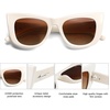 image:imageSOJOS Cat Eye Sunglasses for Women Polarized Trendy Style SJ2309Cream