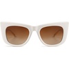 image:imageSOJOS Cat Eye Sunglasses for Women Polarized Trendy Style SJ2309Cream
