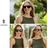 image:imageSOJOS Cat Eye Sunglasses for Women Polarized Trendy Style SJ2309Cream