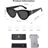 image:imageSOJOS Cat Eye Sunglasses for Women amp Men 90s Retro Aesthetic Trendy Cateye Designer Sunnies SJ2332BlackGrey