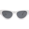 image:imageSOJOS Cat Eye Sunglasses for Women amp Men 90s Retro Aesthetic Trendy Cateye Designer Sunnies SJ2332WhiteGrey