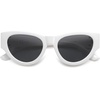 image:imageSOJOS Cat Eye Sunglasses for Women amp Men 90s Retro Aesthetic Trendy Cateye Designer Sunnies SJ2332WhiteGrey