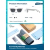 image:imageSOJOS CatEye Sunglasses Recycled Fishing Net Frame EcoFriendly UV400 Polarized LensesAtlantic OceanOffwhite