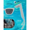 image:imageSOJOS CatEye Sunglasses Recycled Fishing Net Frame EcoFriendly UV400 Polarized LensesAtlantic OceanOffwhite