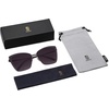 image:imageSOJOS Cateye Sunglasses for Women Fashion Mirrored Lens Metal Frame SJ1086Black