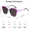 image:imageSOJOS Cateye Sunglasses for Women Fashion Mirrored Lens Metal Frame SJ1086Metallic