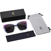 image:imageSOJOS Cateye Sunglasses for Women Fashion Mirrored Lens Metal Frame SJ1086Metallic