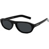 image:imageSOJOS Classic Acetate Oval Sunglasses for Men Women Polarized UV400 Protection Unisex Retro Lightweight Sun Glasses RomyBlackGrey