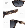 image:imageSOJOS Classic Acetate Oval Sunglasses for Men Women Polarized UV400 Protection Unisex Retro Lightweight Sun Glasses RomyTurquoiseGrey
