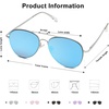 image:imageSOJOS Classic Aviator Sunglasses for Women Men Metal Frame Spring Hinges SJ1030Blue
