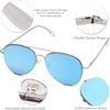 image:imageSOJOS Classic Aviator Sunglasses for Women Men Metal Frame Spring Hinges SJ1030Blue
