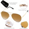 image:imageSOJOS Classic Aviator Sunglasses for Women Men Metal Frame Spring Hinges SJ1030Brown