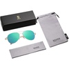 image:imageSOJOS Classic Aviator Sunglasses for Women Men Metal Frame Spring Hinges SJ1030GoldGreenish Blue