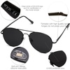 image:imageSOJOS Classic Aviator Sunglasses for Women Men Metal Frame Spring Hinges SJ1030Matte BlackGrey