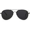 image:imageSOJOS Classic Aviator Sunglasses for Women Men Metal Frame Spring Hinges SJ1030Matte BlackGrey