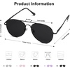 image:imageSOJOS Classic Aviator Sunglasses for Women Men Metal Frame Spring Hinges SJ1030Matte BlackGrey