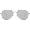 image:imageSOJOS Classic Aviator Sunglasses for Women Men Metal Frame Spring Hinges SJ1030Silver