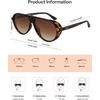 image:imageSOJOS Classic Polarized Aviator Sunglasses Womens Mens Retro 80s 90s UV Protection Wrap Around Aviators SJ2704Brown Tortoisebrown