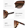 image:imageSOJOS Classic Polarized Aviator Sunglasses Womens Mens Retro 80s 90s UV Protection Wrap Around Aviators SJ2704Brown Tortoisebrown
