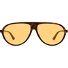 image:imageSOJOS Classic Polarized Aviator Sunglasses Womens Mens Retro 80s 90s UV Protection Wrap Around Aviators SJ2704Tortoiseyellow