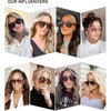 image:imageSOJOS Classic Polarized Aviator Sunglasses for Women Men Retro Trendy Aviators Shades SJ2201Amber Brown TortoiseBrown