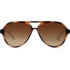 image:imageSOJOS Classic Polarized Aviator Sunglasses for Women Men Retro Trendy Aviators Shades SJ2201Amber Brown TortoiseBrown