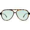 image:imageSOJOS Classic Polarized Aviator Sunglasses for Women Men Retro Trendy Aviators Shades SJ2201Dark Brown TortoiseGreen Tint