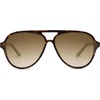 image:imageSOJOS Classic Polarized Aviator Sunglasses for Women Men Retro Trendy Aviators Shades SJ2201Dark TortoiseBrown
