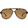 image:imageSOJOS Classic Polarized Aviator Sunglasses for Women Men Retro Trendy Aviators Shades SJ2201Dark TortoiseCold Brown