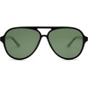 image:imageSOJOS Classic Polarized Aviator Sunglasses for Women Men Retro Trendy Aviators Shades SJ2201Shiny BlackDark Green