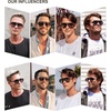 image:imageSOJOS Classic Polarized Aviator Sunglasses for Women Men Retro Trendy Aviators Shades SJ2201Shiny BlackYellow Tint