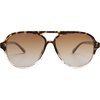 image:imageSOJOS Classic Polarized Aviator Sunglasses for Women Men Retro Trendy Aviators Shades SJ2201Tortoise Gradient BrownBrown