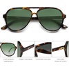 image:imageSOJOS Classic Polarized Aviator Sunglasses for Women Men Retro Trendy Aviators Shades SJ2201TortoiseGradient Green