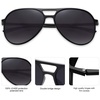 image:imageSOJOS Classic Polarized Aviator Ultra Lightweight Flexible Men Women Sunglasses JOURNEY SJ2065Balck