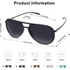 image:imageSOJOS Classic Polarized Aviator Ultra Lightweight Flexible Men Women Sunglasses JOURNEY SJ2065Balck