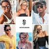 image:imageSOJOS Classic Polarized Aviator Ultra Lightweight Flexible Men Women Sunglasses JOURNEY SJ2065Brown