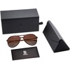 image:imageSOJOS Classic Polarized Aviator Ultra Lightweight Flexible Men Women Sunglasses JOURNEY SJ2065Brown