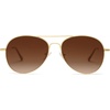 image:imageSOJOS Classic Polarized Sunglasses for Men Women Metal Frame Shades SJ1030 with GoldGradient Brown