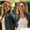 image:imageSOJOS Classic Rectangle Polarized Sunglasses for Women Men Retro Acetate Frame with Polarized Lenses WesleyBeigeRed