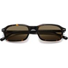 image:imageSOJOS Classic Rectangle Polarized Sunglasses for Women Men Retro Acetate Frame with Polarized Lenses WesleyTortoiseBrown