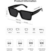 image:imageSOJOS Classic Retro Square Polarized Sunglasses Womens Mens 80s 90s Trendy Rectangle Shades SJ2393BlackGrey