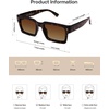 image:imageSOJOS Classic Retro Square Polarized Sunglasses Womens Mens 80s 90s Trendy Rectangle Shades SJ2393Brown TortoiseGradient Brown