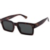 image:imageSOJOS Classic Retro Square Polarized Sunglasses Womens Mens 80s 90s Trendy Rectangle Shades SJ2393Dark Brown TortoiseGrey
