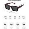 image:imageSOJOS Classic Retro Square Polarized Sunglasses Womens Mens 80s 90s Trendy Rectangle Shades SJ2393Dark Brown TortoiseGrey