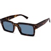 image:imageSOJOS Classic Retro Square Polarized Sunglasses Womens Mens 80s 90s Trendy Rectangle Shades SJ2393Dark TortoiseGreyish Blue Tint