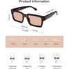 image:imageSOJOS Classic Retro Square Polarized Sunglasses Womens Mens 80s 90s Trendy Rectangle Shades SJ2393TortoiseBlush Tint