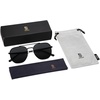 image:imageSOJOS Classic Square Aviator Sunglasses for Women Men Retro Hexagon UV400 Protection Shades SJ1222BlackGrey