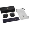 image:imageSOJOS Classic Square Aviator Sunglasses for Women Men Retro Hexagon UV400 Protection Shades SJ1222Bright GoldBlack