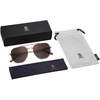 image:imageSOJOS Classic Square Aviator Sunglasses for Women Men Retro Hexagon UV400 Protection Shades SJ1222BrownGradient Brown
